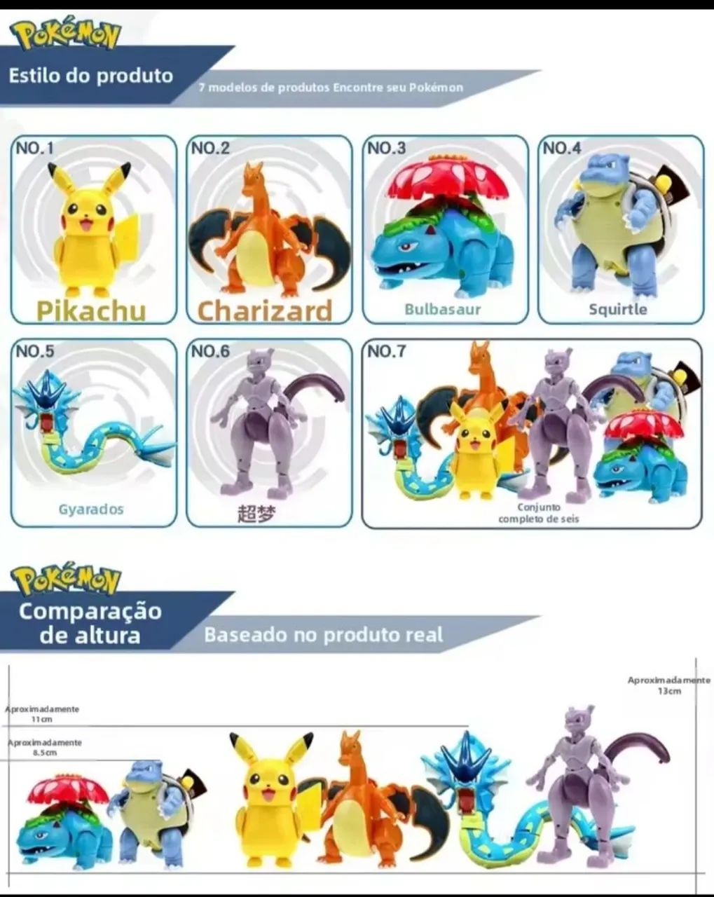 Pokemon blastoise figure boneco e pokebola  - Foto 3