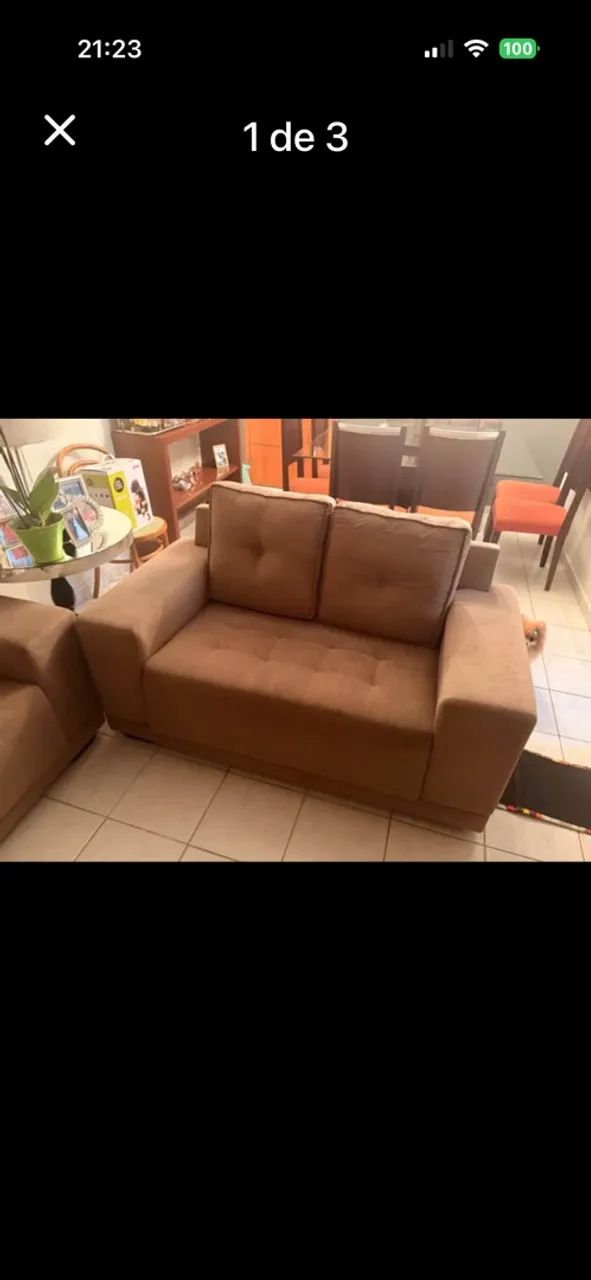 Sofá, conjunto 2 e 3 lugares - Foto 3
