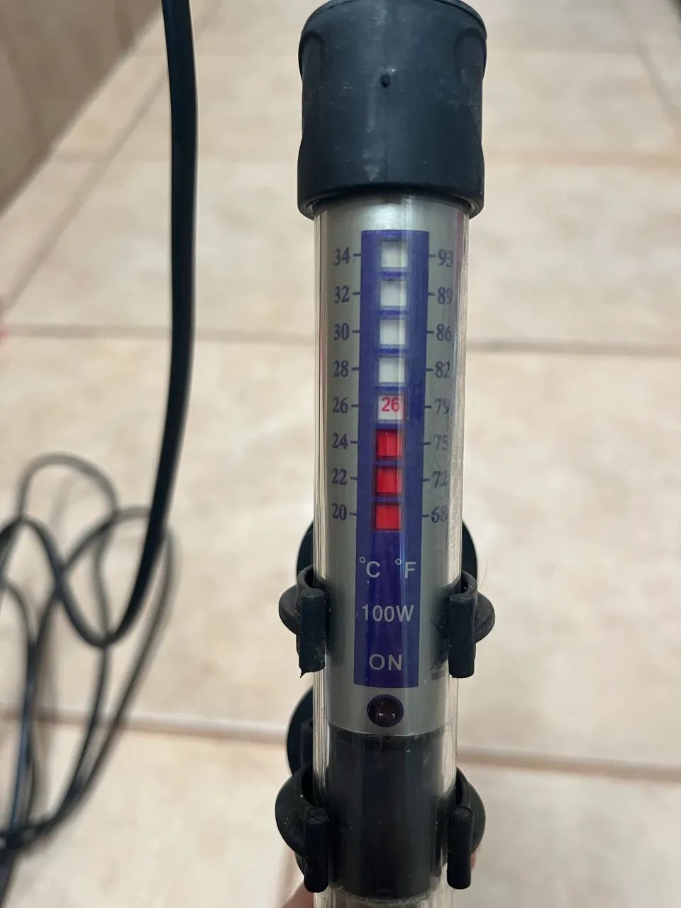 Termostato e termômetro para aquário  - Foto 2