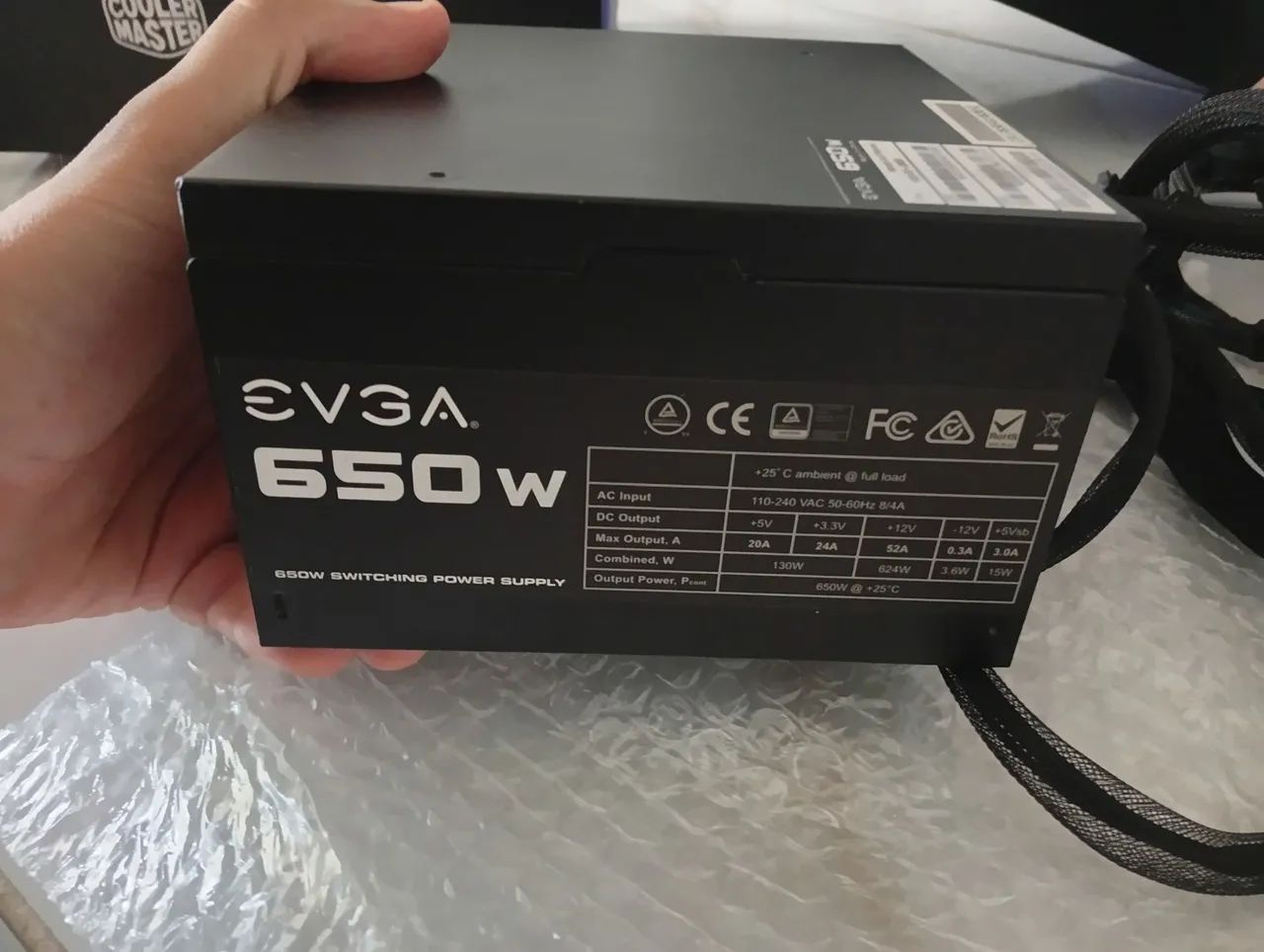 Fonte EVGA 650W Bivolt para PC Gamer - Funcionando Perfeitamente - Foto 3