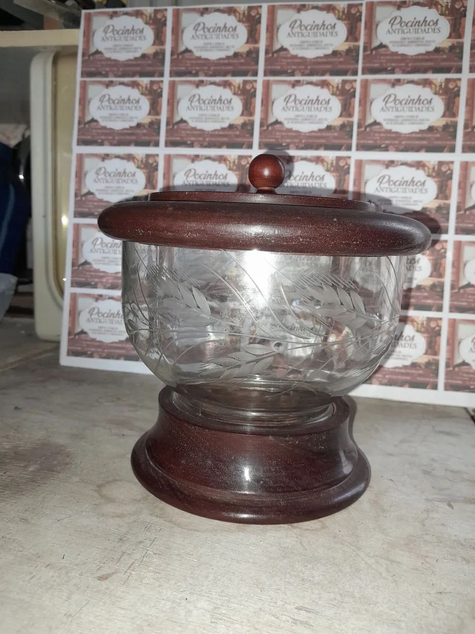 Baleiro bomboniere antigo 