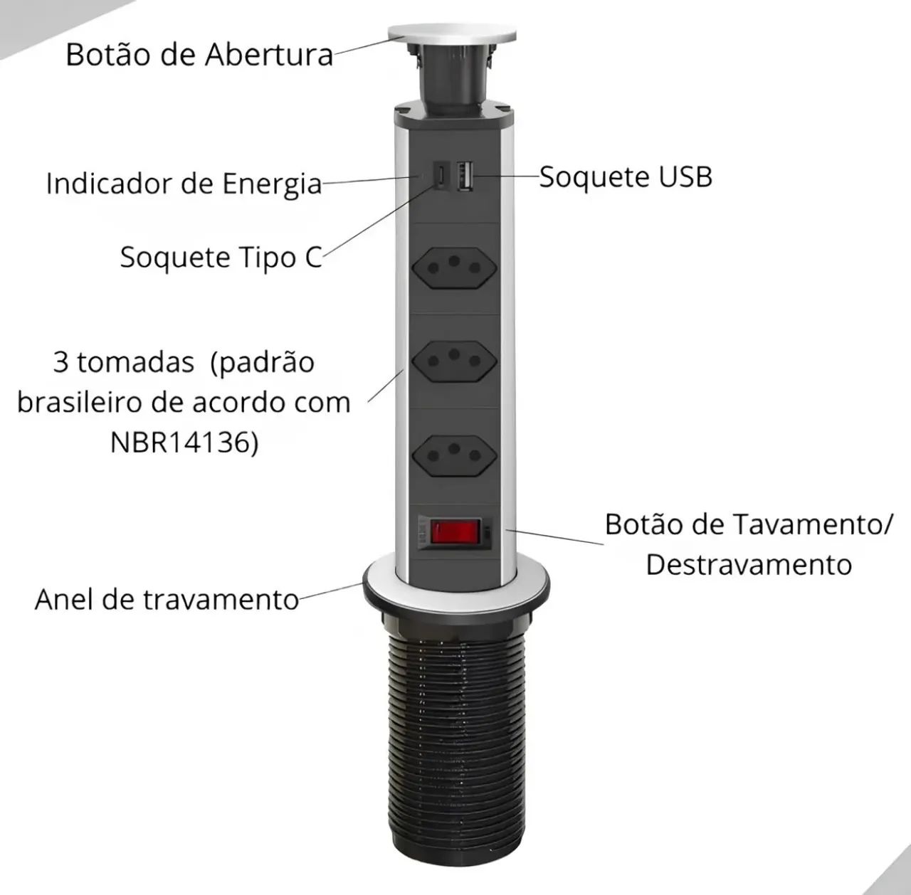 Torre De Tomada Retrátil - Foto 5