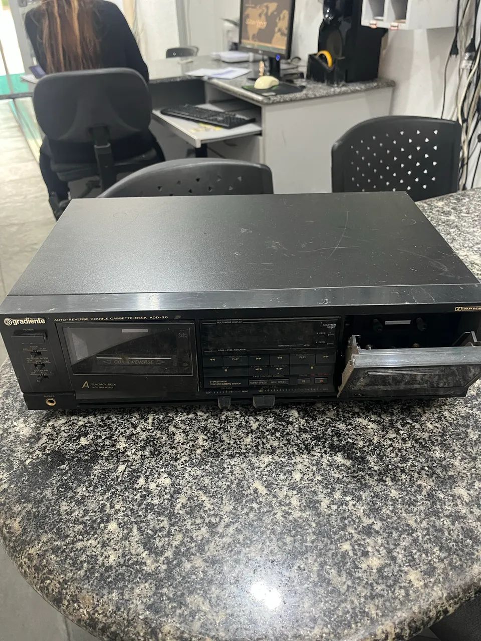 Tape deck gradiente ADD 3.0 com defeito