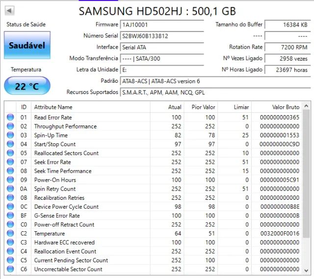 HD 500gb para Desktop ou DVR - Samsung - Foto 2