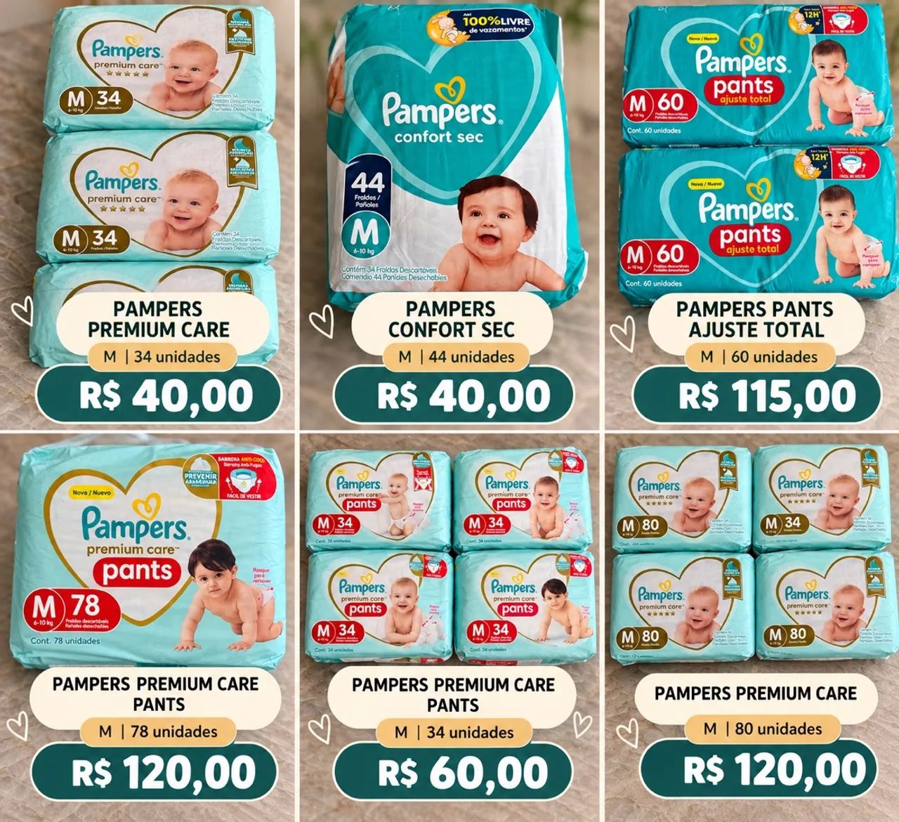 Fraldas Pampers 