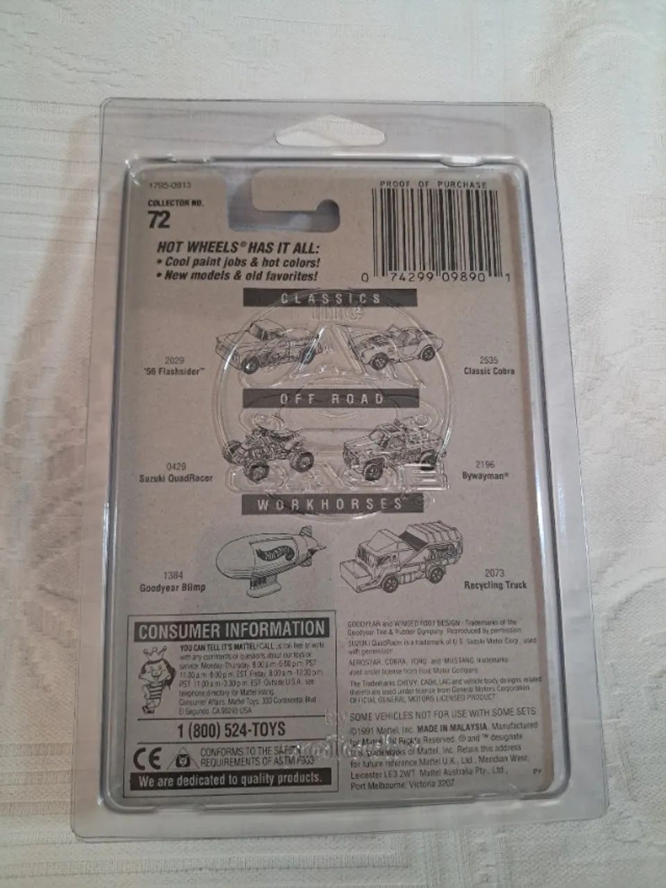 Miniatura Hot Wheels Police Bus - Prisoner Transport #72 (Blue Card Antigo) - Foto 2