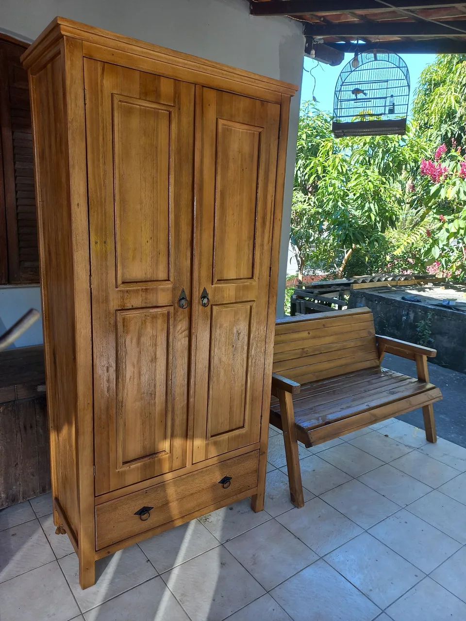 Banco de madeira ( jardim praça) - Foto 4