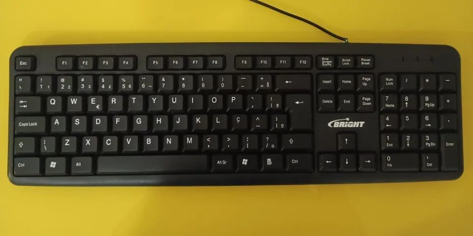 Teclado USB Basic Preto Bright Modelo 0014