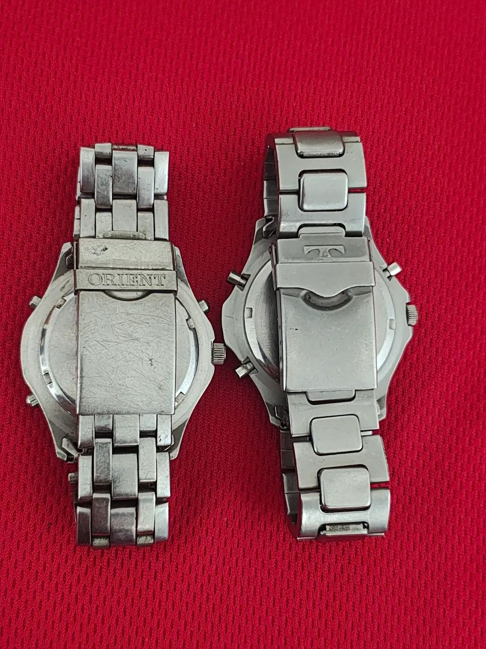 Lote 2 Relogios Orient Technos Ana / Dig Anos 90 Parados - Foto 4