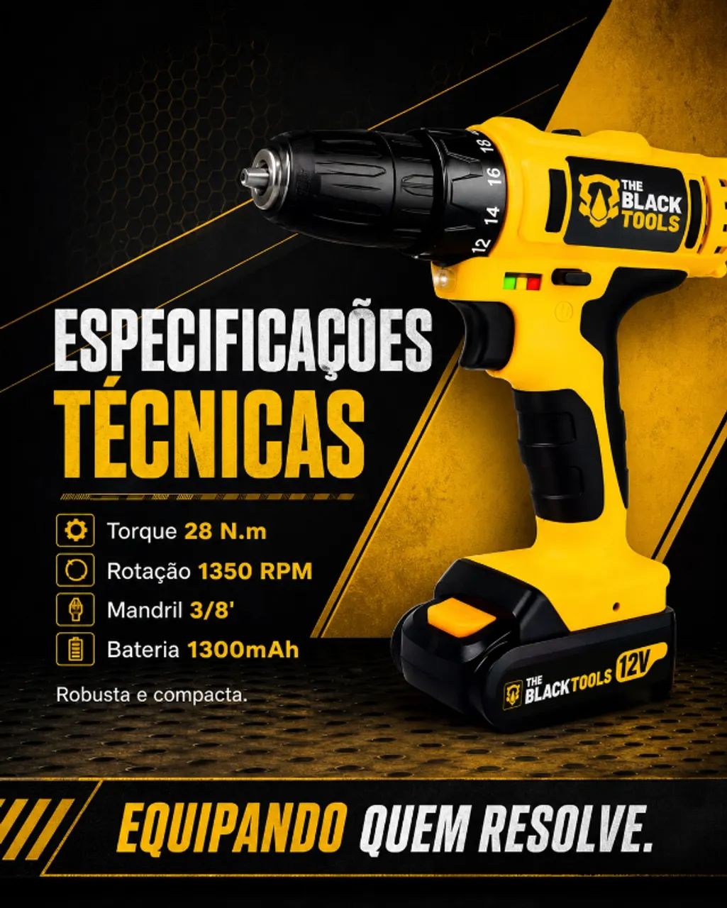Parafusadeira e Furadeira TB-12E - Foto 5