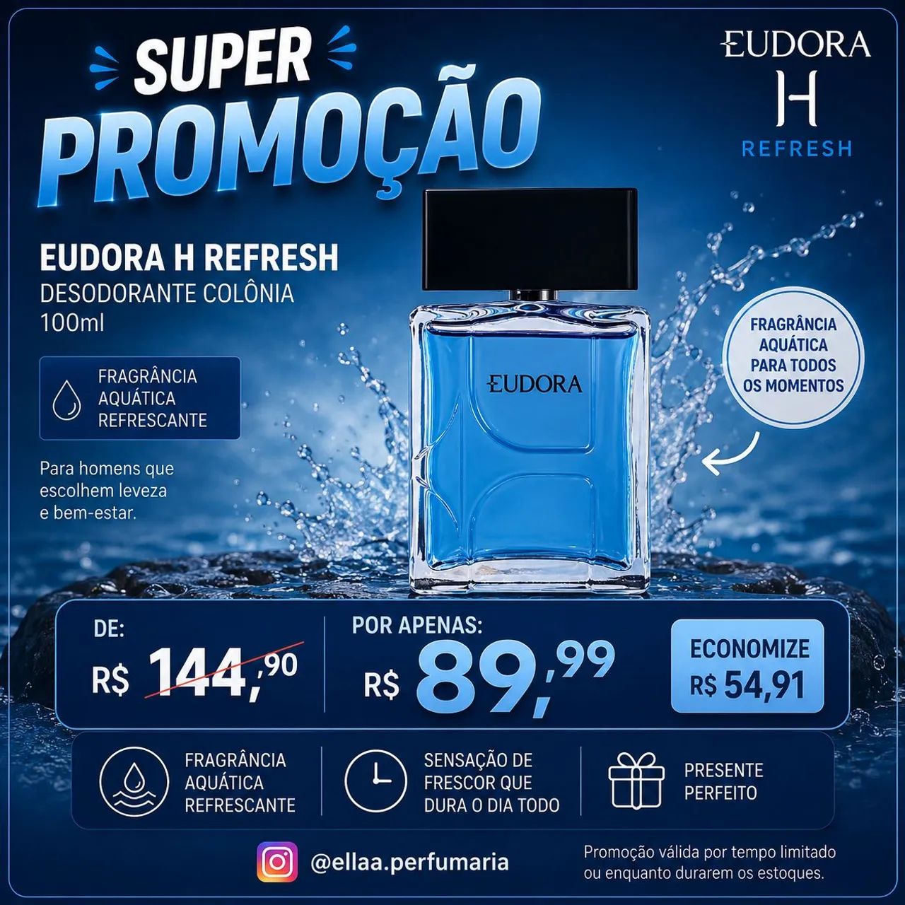 Perfumes masculinos promoção 