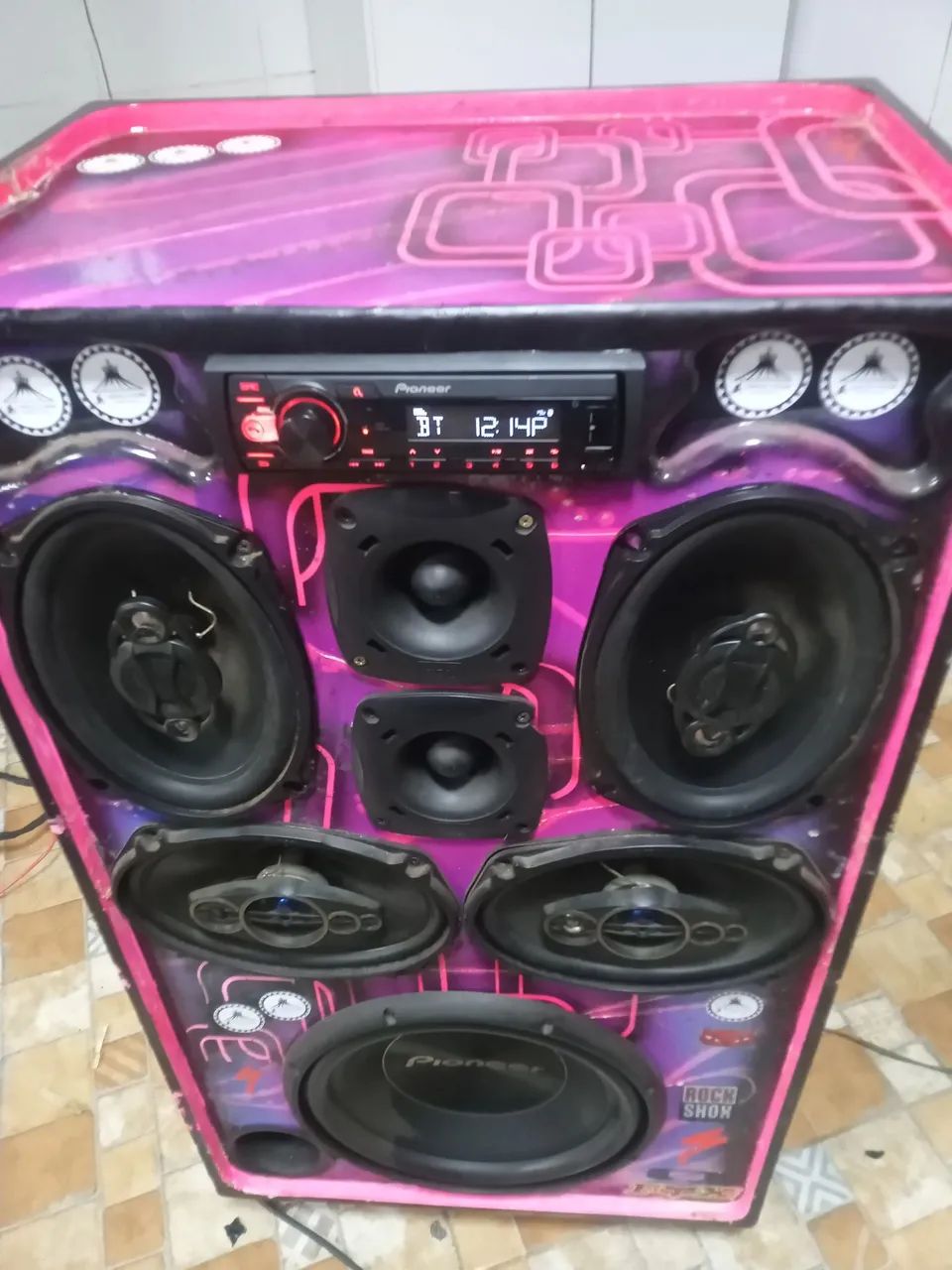 Caixa de som residencial Pionner Bluetooth 