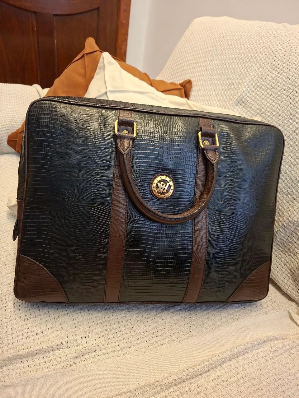 Mala executiva de couro  - Foto 3