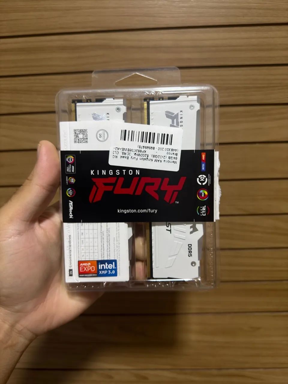 MEMÓRIA RAM HYPERX FURY 2X32 5200MHZ CL36 - Foto 2