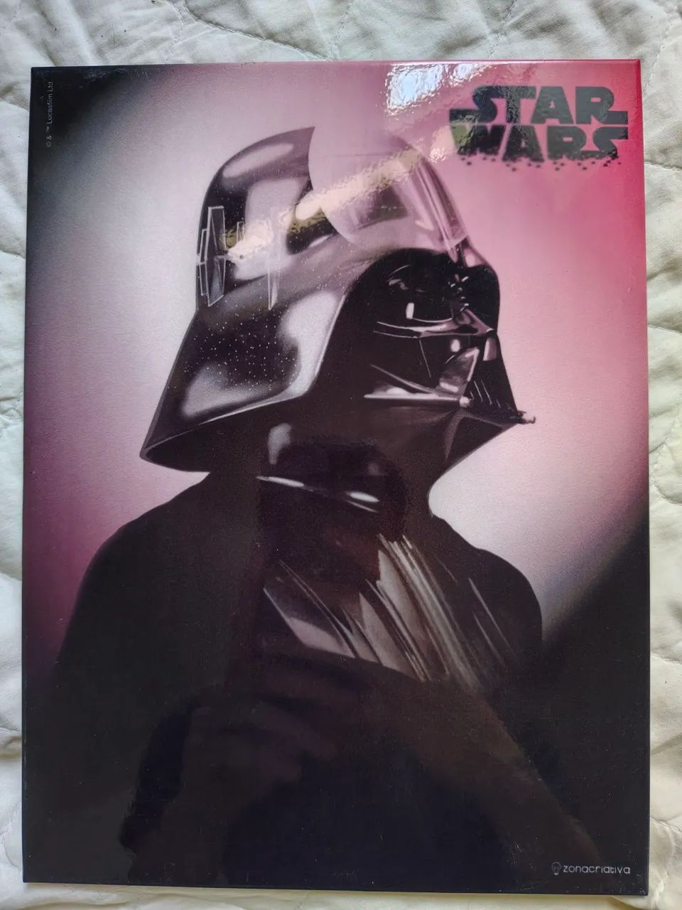 Placa metálica Darth Vader