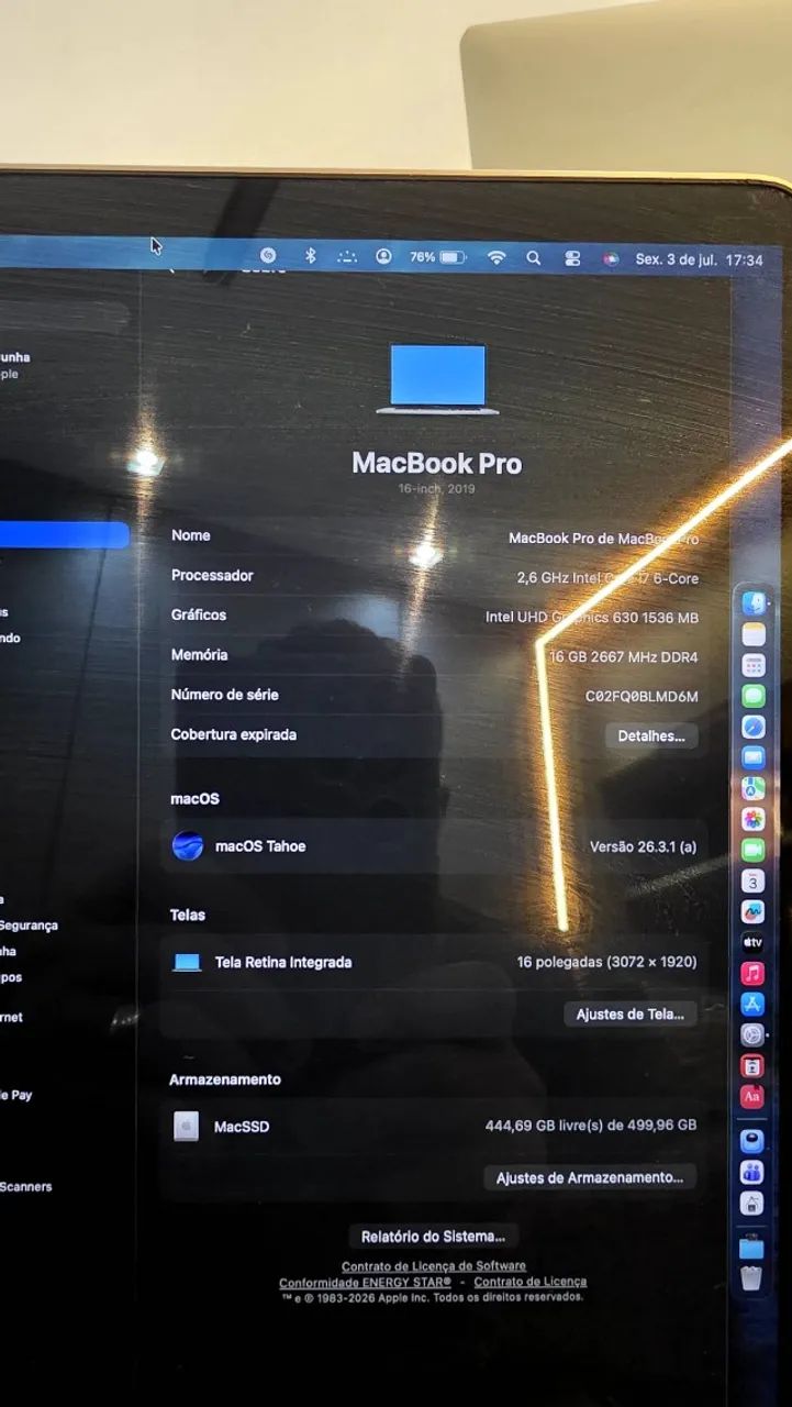 Parcelo MacbookProA2141/2019/16g/512g - Foto 5