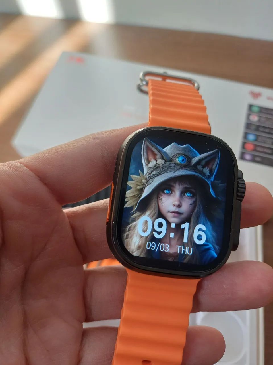 Smartwatch HK 10 ultra preto 