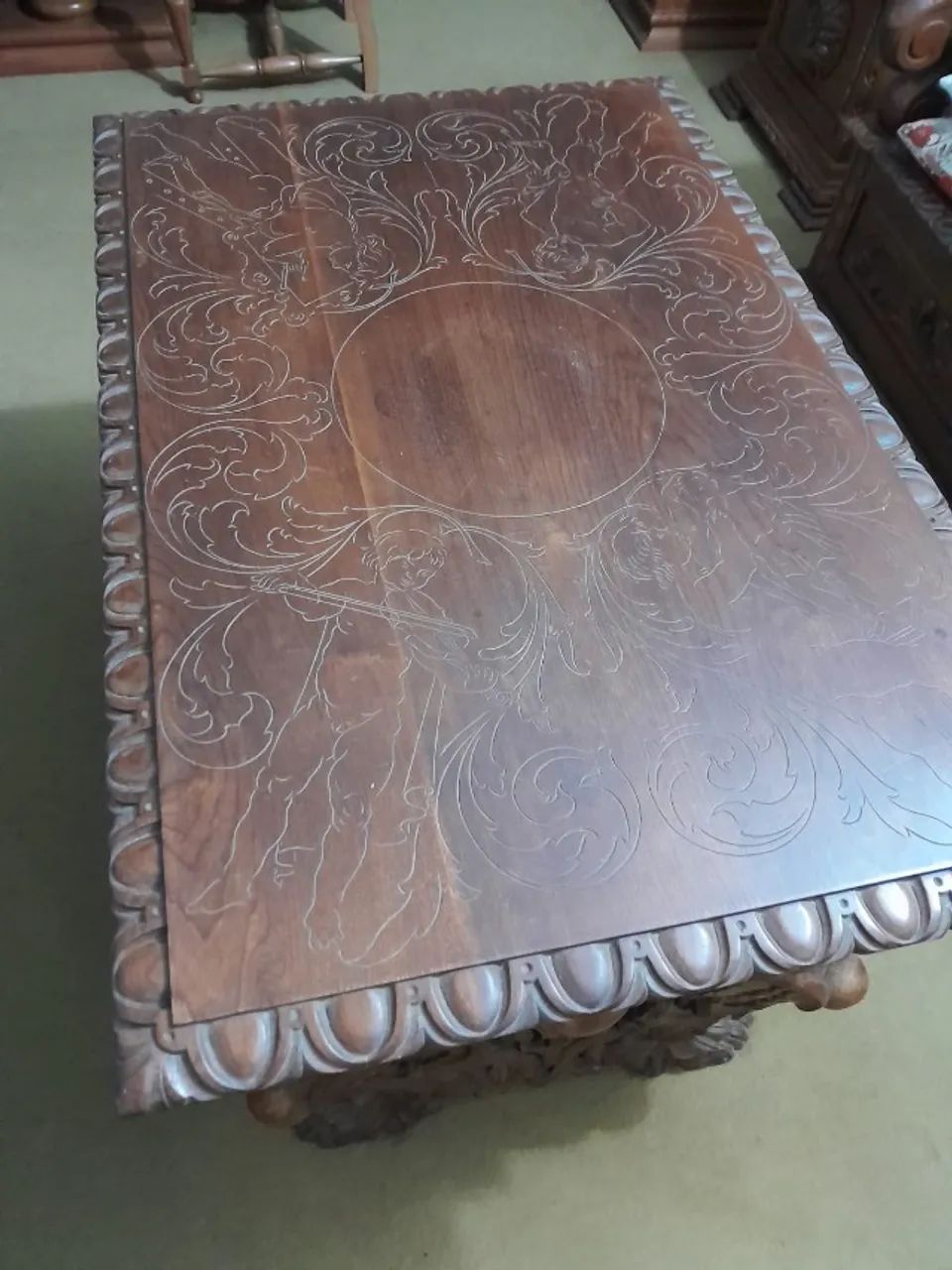 Conjunto Móveis Antigo Estilo Renascença - Foto 4