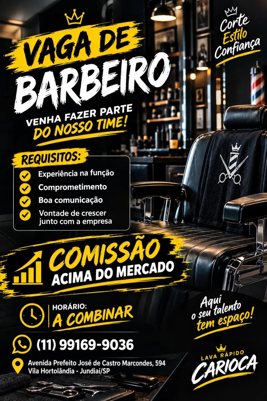 Vaga para barbeiro 