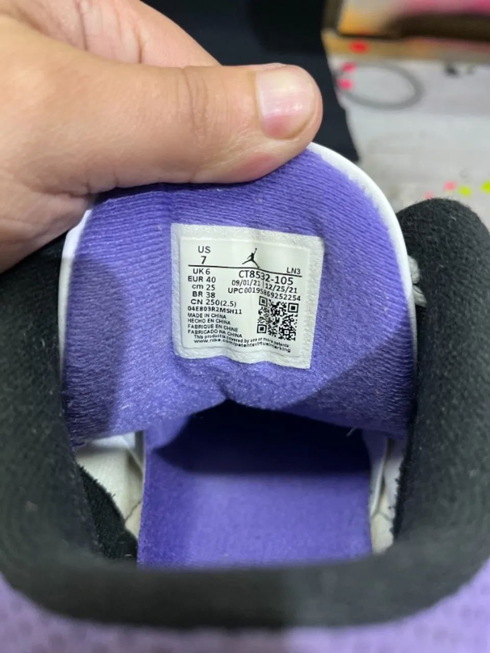 Tênis Air Jordan 3 Dark Iris  - Foto 3