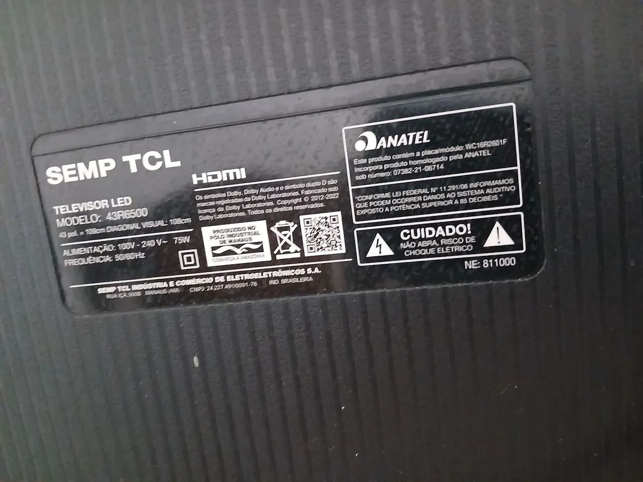 Tv smart 43 polegadas com defeito  - Foto 5