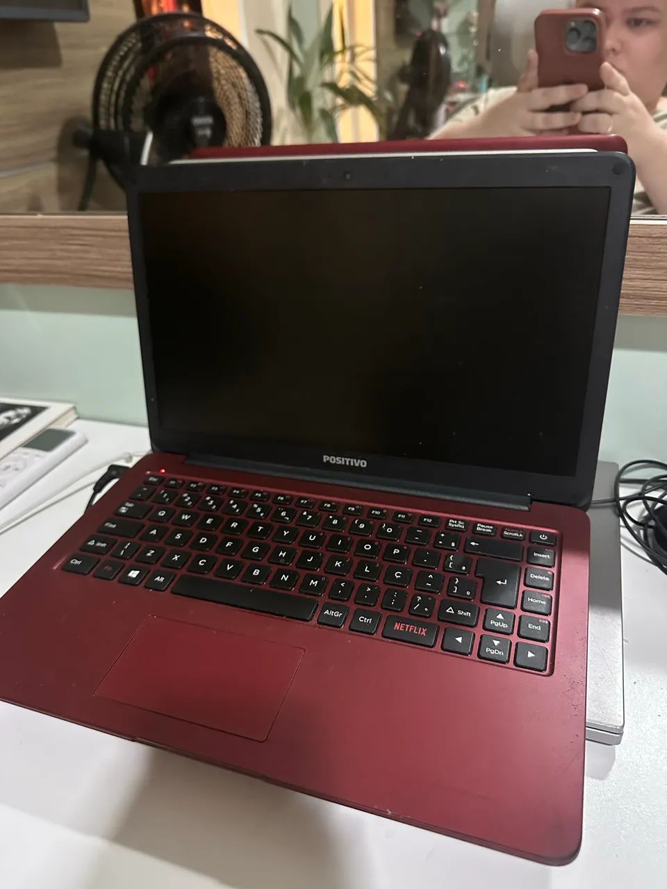 NOTEBOOK POSITIVO VERMELHO 