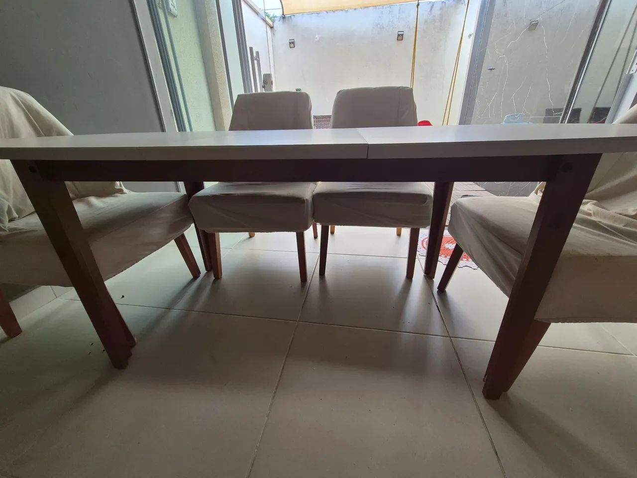 Mesa Extensível Oval 2,0m Aberta Tiê Cabecasa Gc - Foto 2