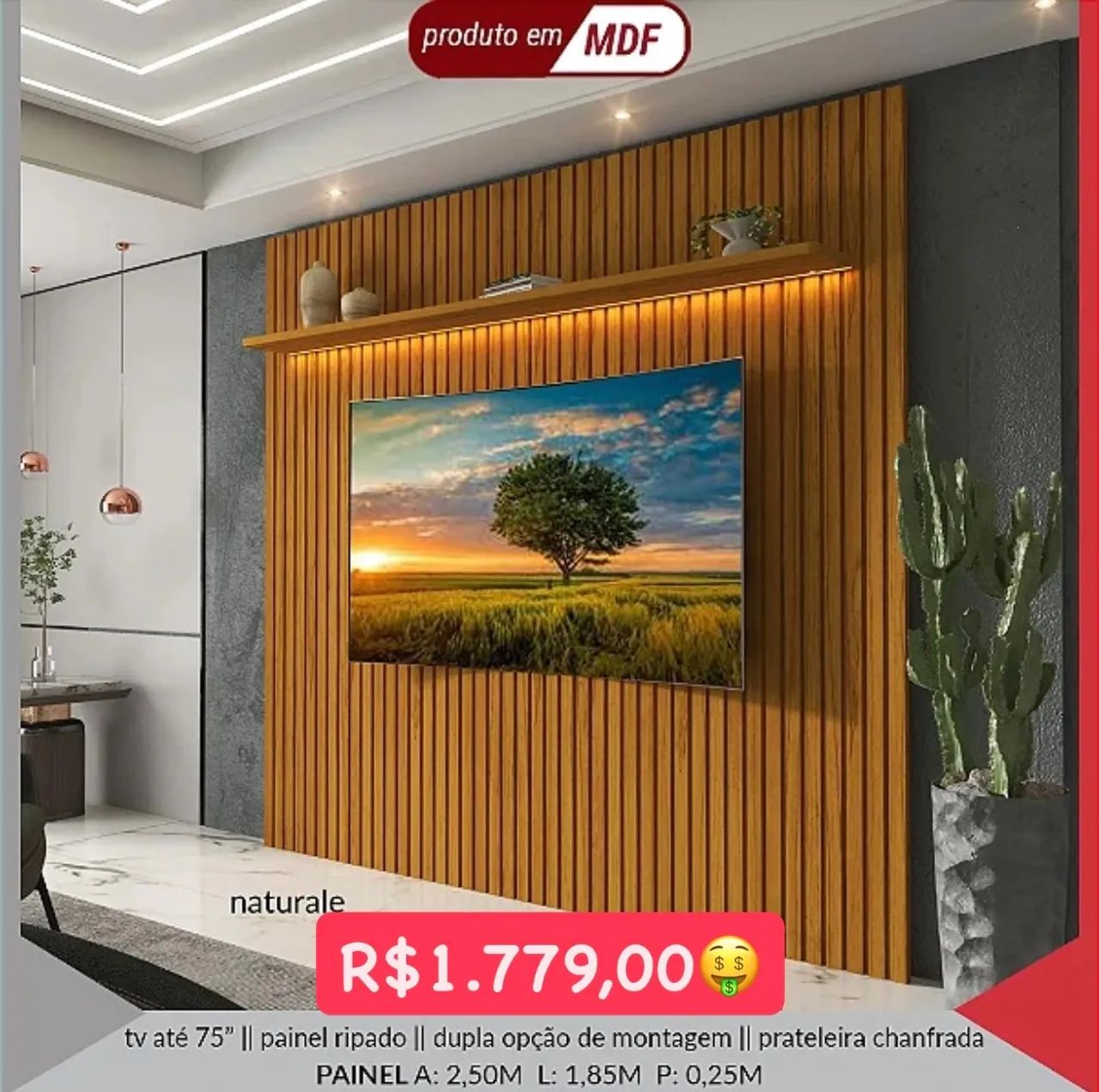 Painel Ripado sem Bancada