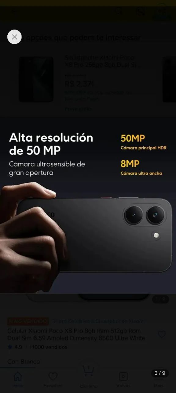Troco Xiaomi Poco x8 pro 512gb - Foto 3
