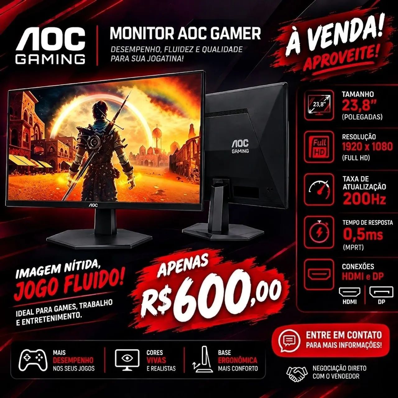 Monitor Gamer 200hz