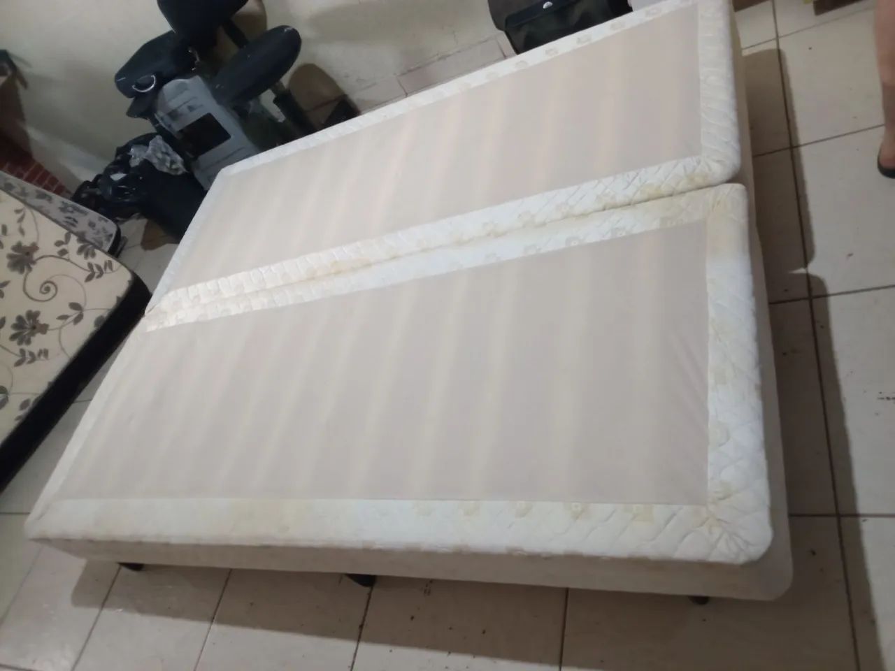 Cama box queen higienizada 158x198 base - Foto 2