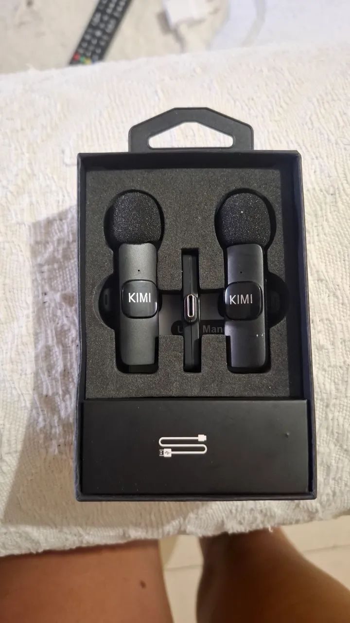 Microfone Sem Fio K9 para Celular - Pouco Usado - Foto 3