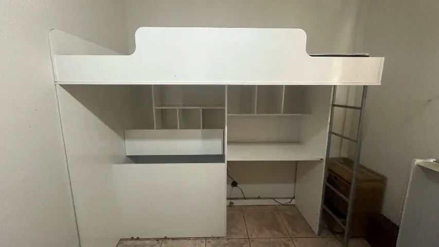 Cama alta multifuncional (baú + mesa + cama) - Foto 2