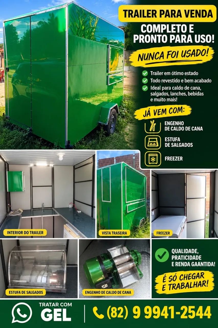 Trailer Recém Reformado a venda! 
