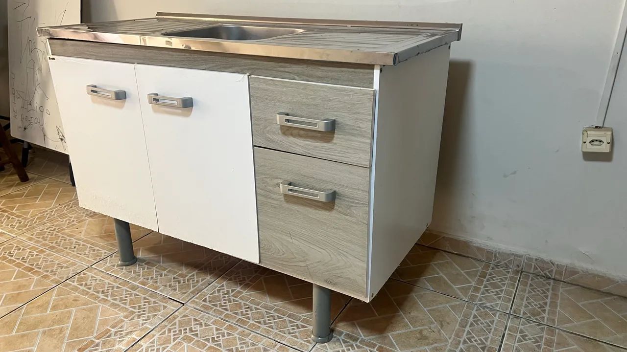 Gabinete de cozinha com pia 1,20 MT - Foto 4