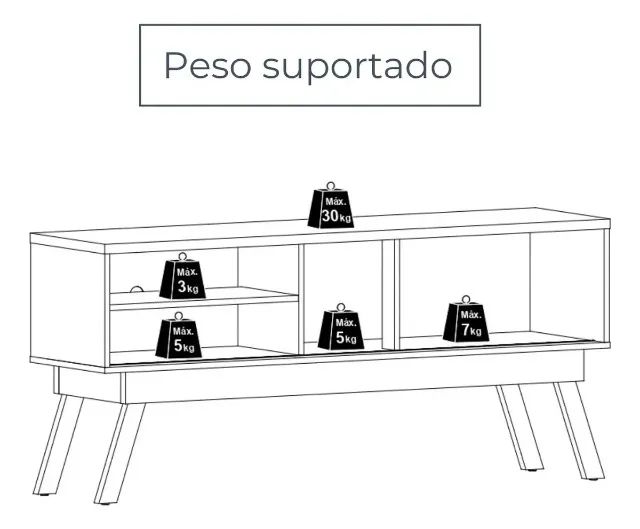 Rack retro para TV ate 65  Promoção - Foto 2