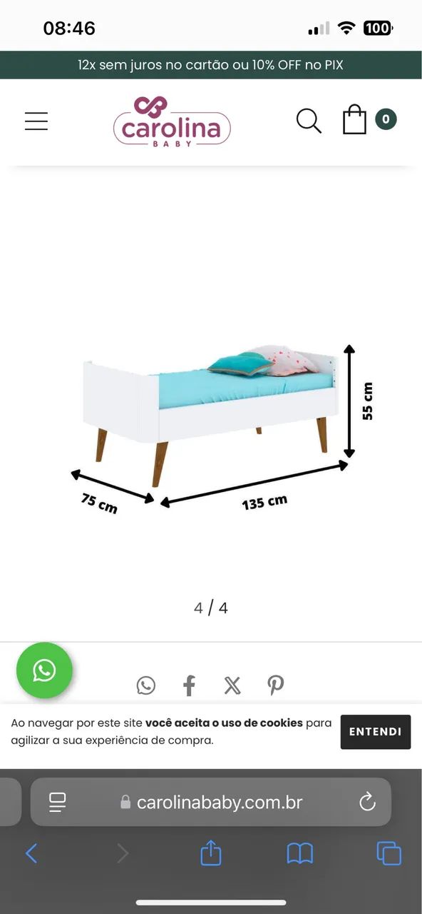 Berço evolutivo 3 em 1  - Foto 4
