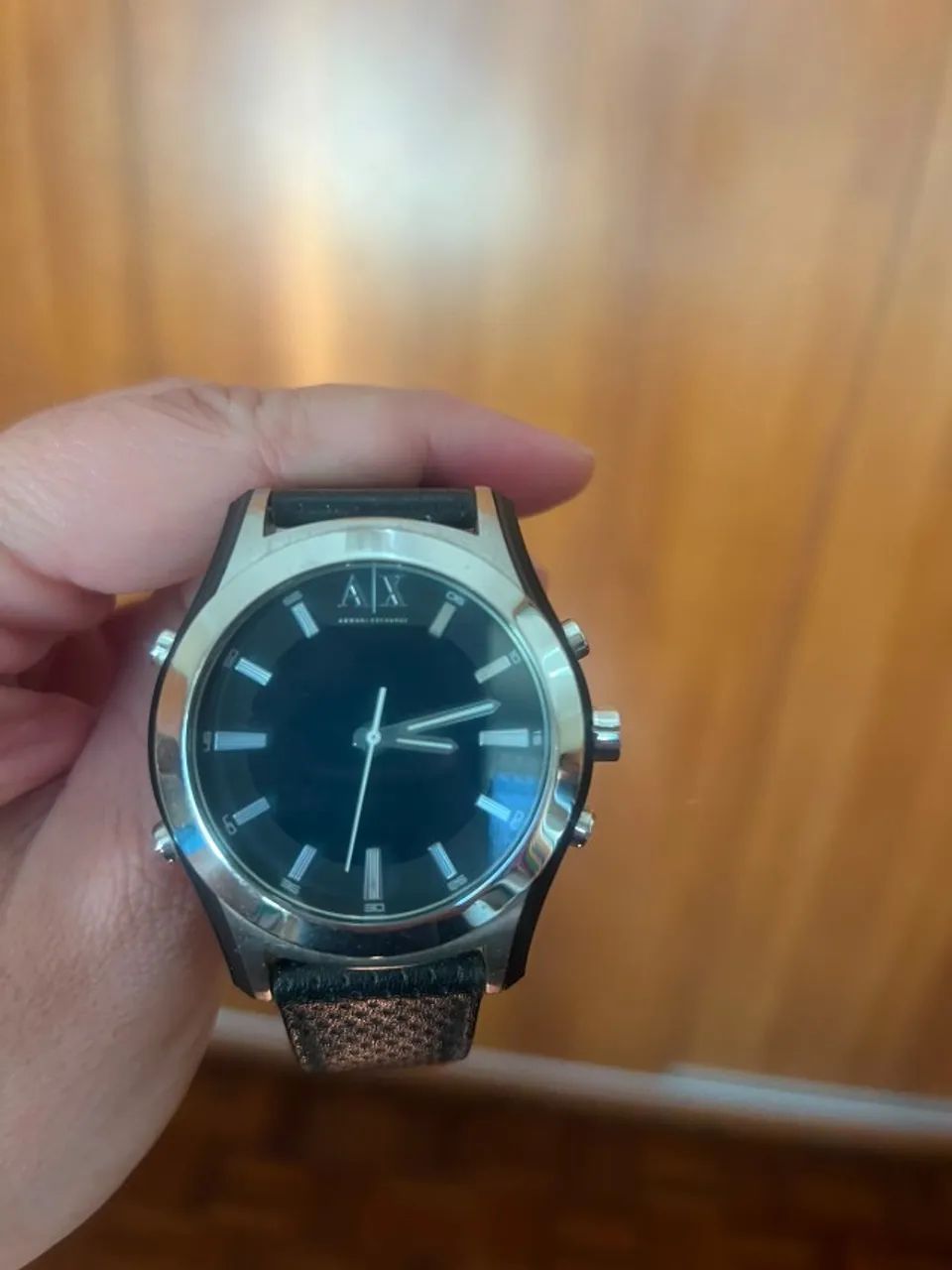 Relógio Armani Exchange de couro