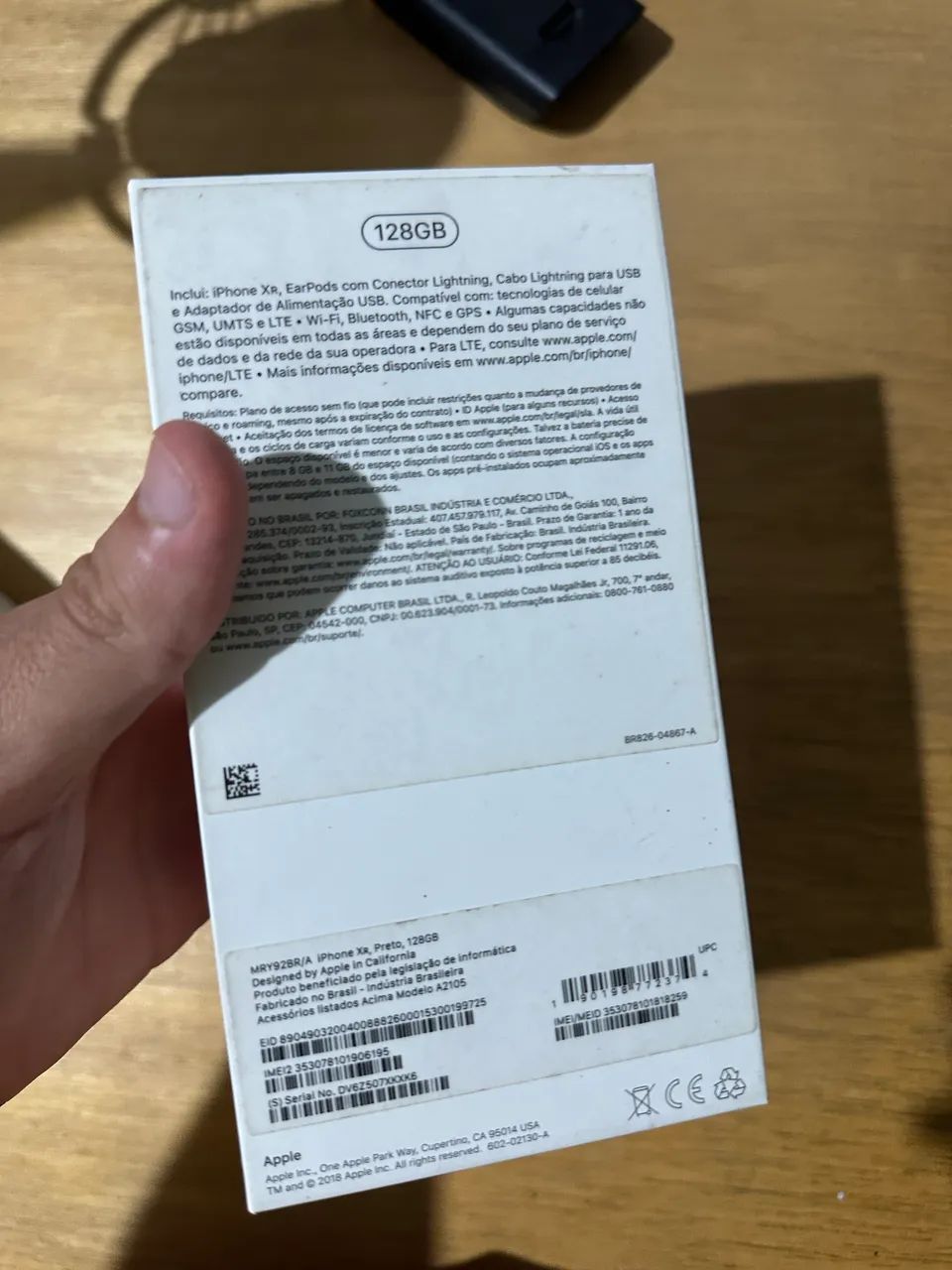 Caixa iPhone xr 128 gb EUA - Foto 5