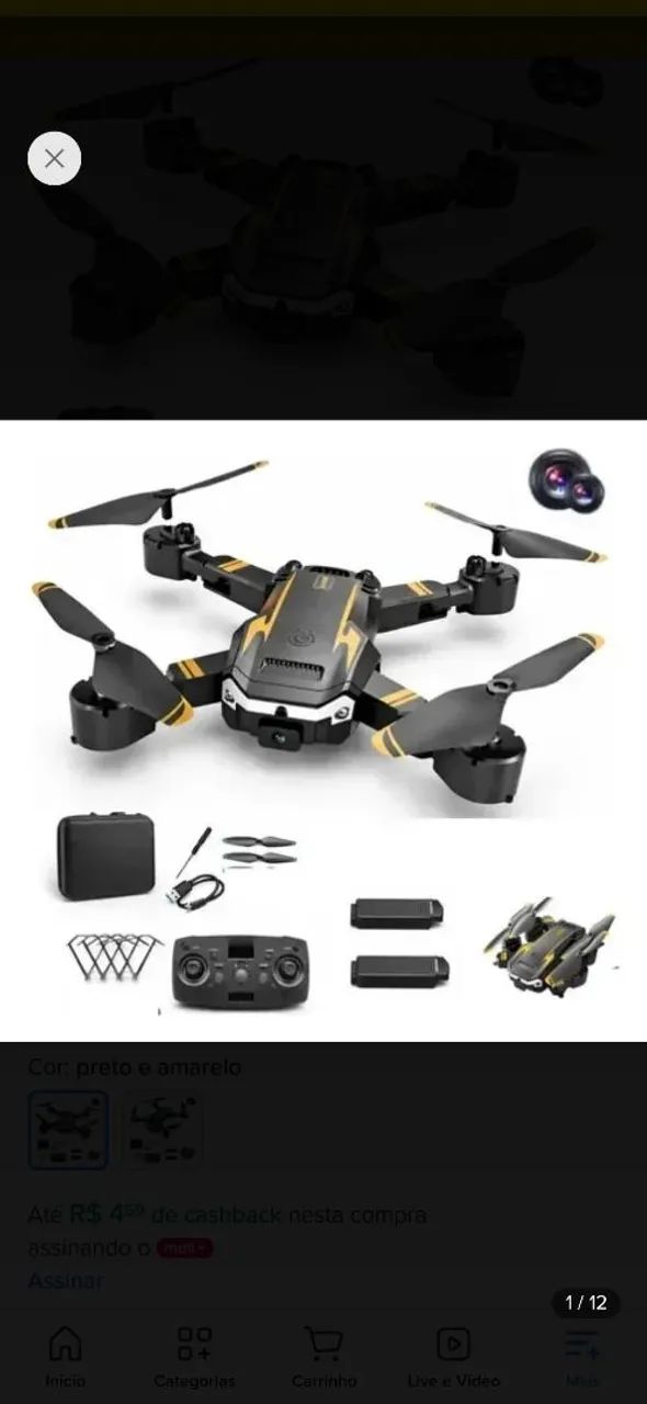 Mini drone promoção dia das crianças