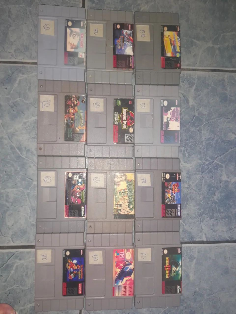 Vários jogos super nintendo