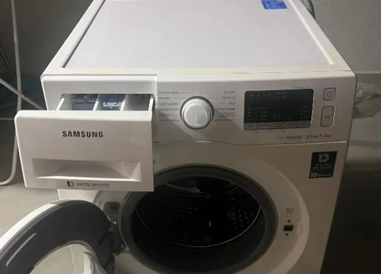 Lavadora e secadora samsung 8kg semi nova  - Foto 2