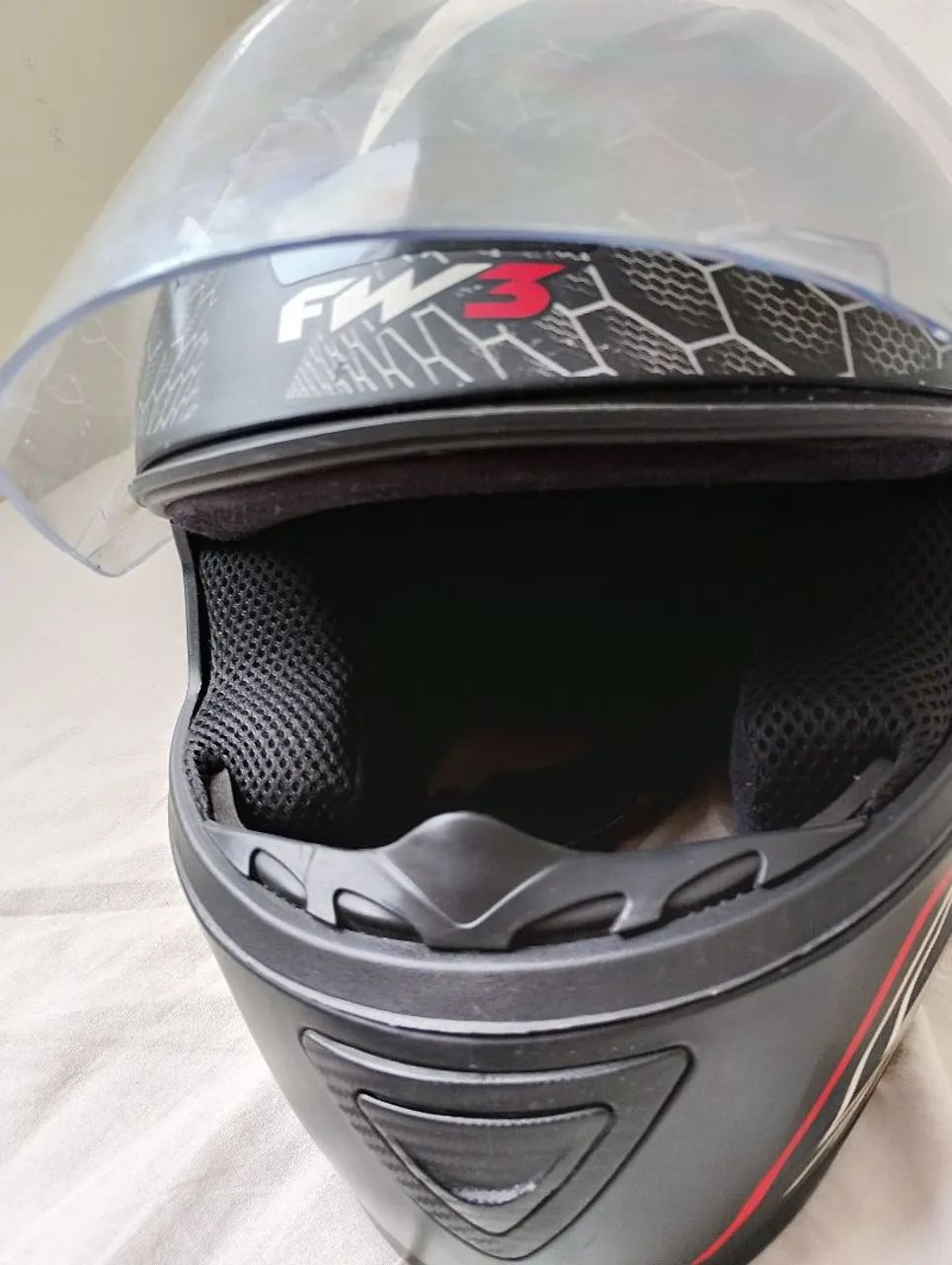 Capacete fw3 usado, em perfeito estado... - Foto 3