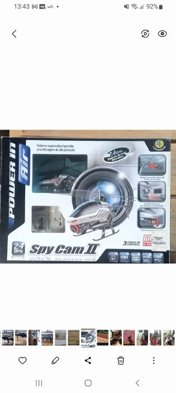 Drone helicóp spy cam silverlift