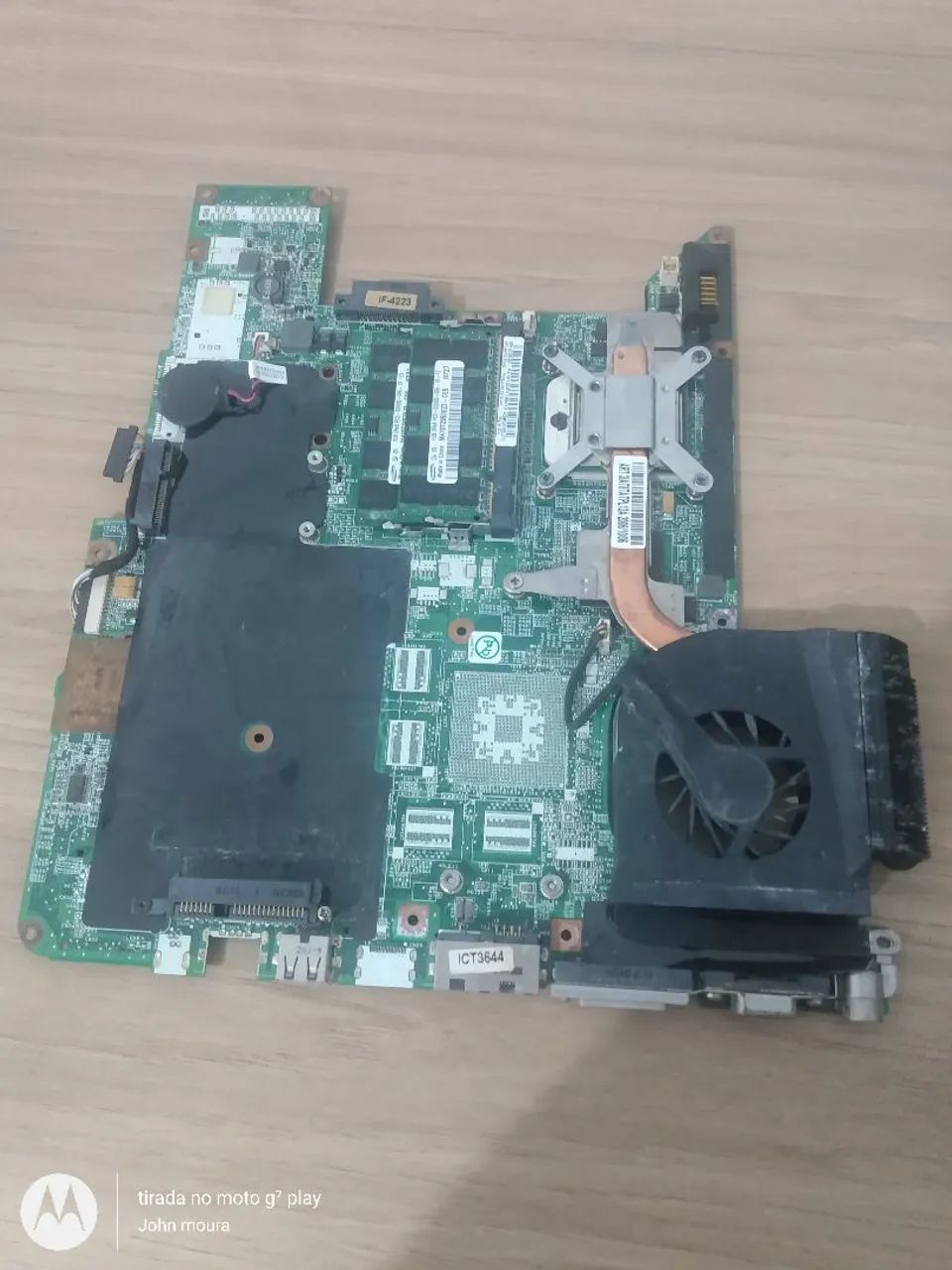 Placa mãe hp dv6000+processador sempron 1.8+2gb ram