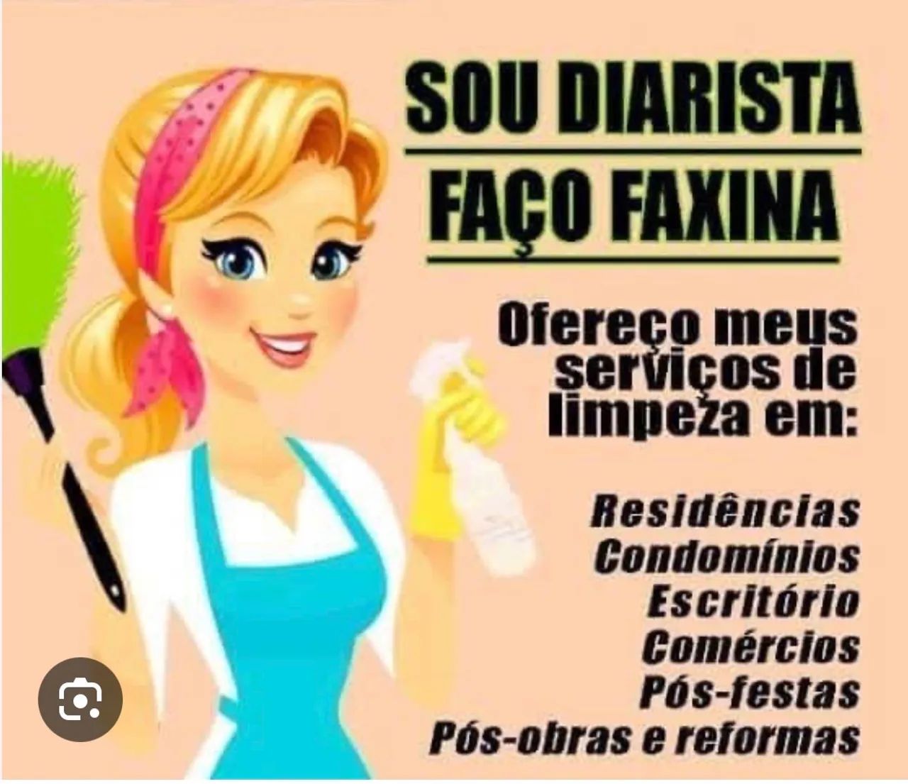 Faço faxina 