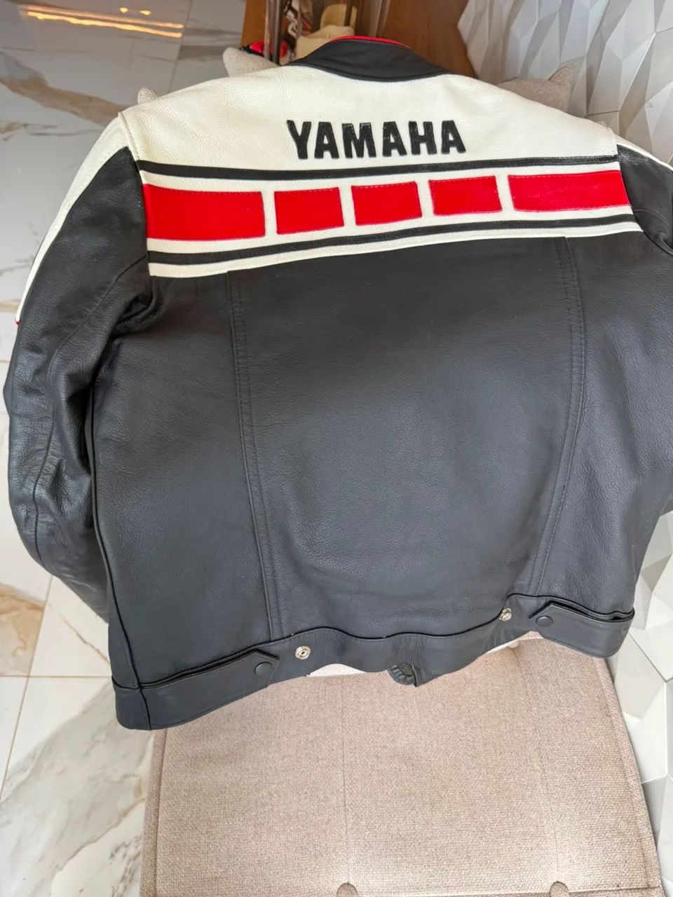 Jaqueta motociclista de couro legítimo - Foto 2