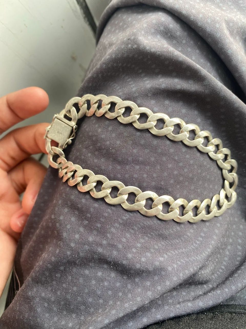 Pulseira de prata 10mm, 22gramas - Foto 2