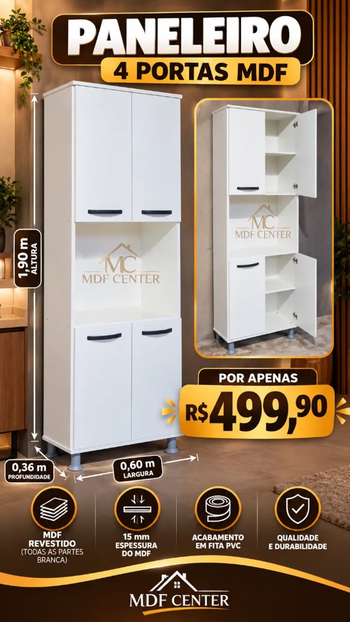 MÓVEIS EM MDF COM PREÇOS DE FÁBRICA  - Foto 2