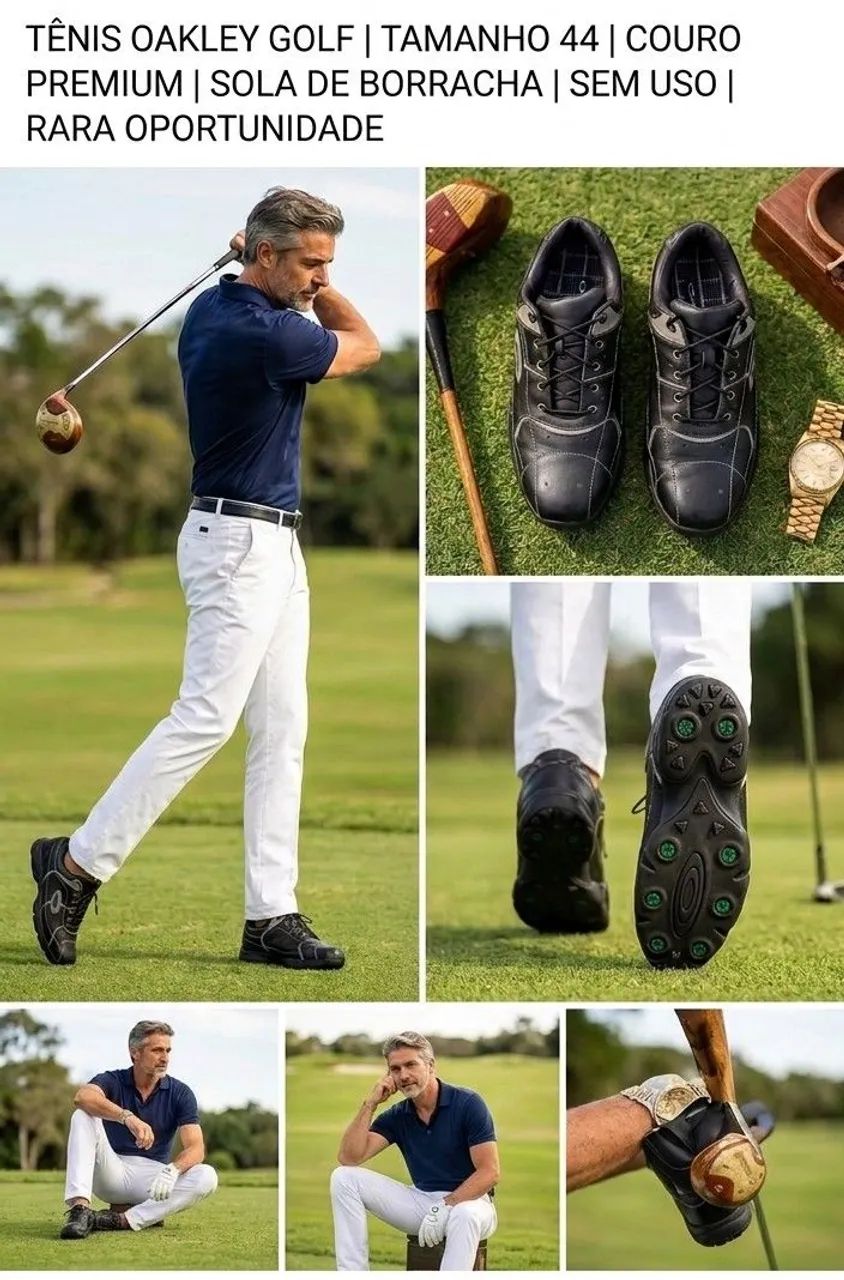 Tenis oakley golf<br>Couro. Original. - Foto 4